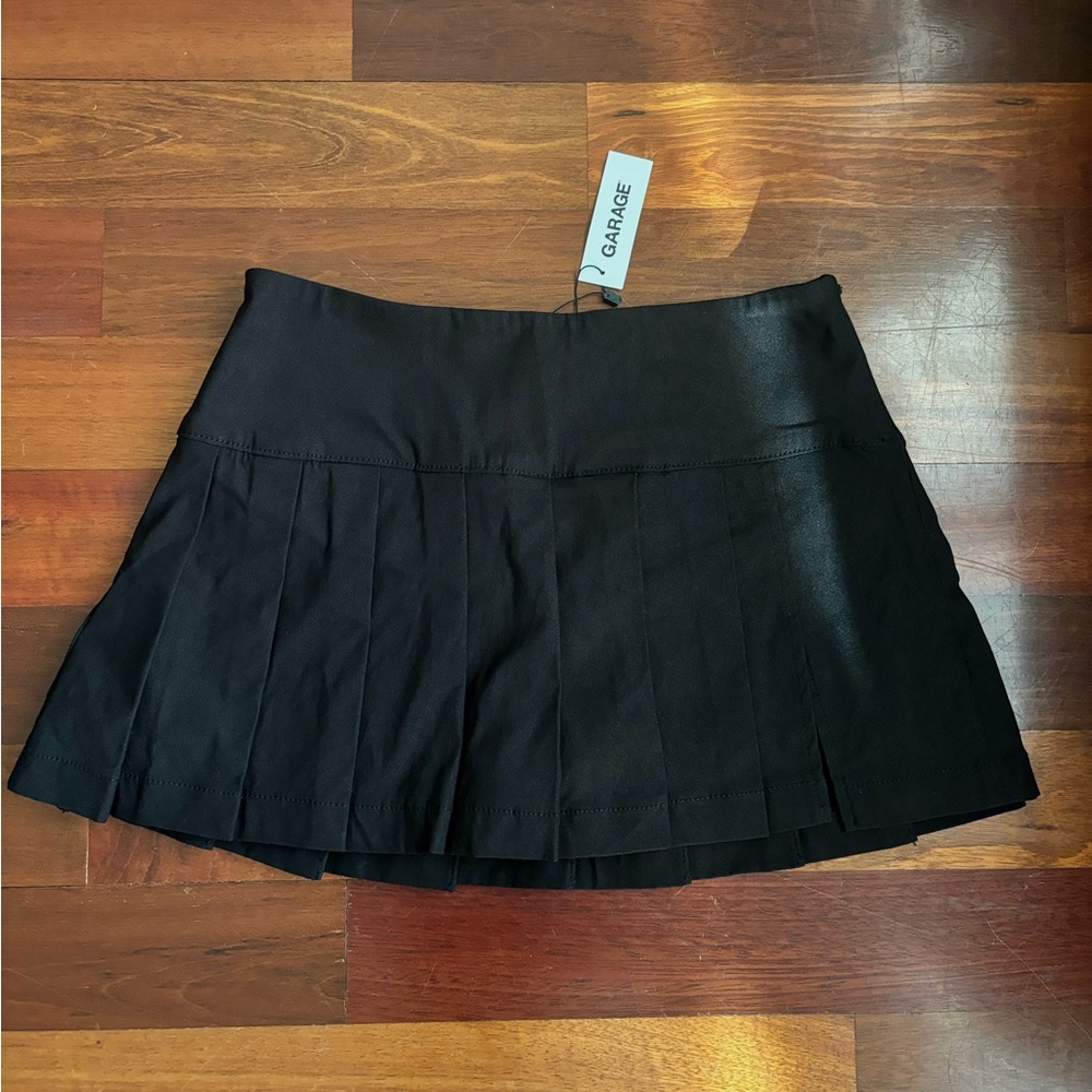 Garage Black Pleated Women's Skirt